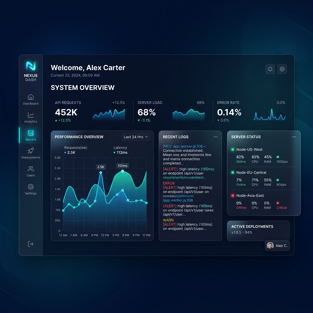 SaaS Dashboard Mockup
